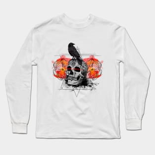 Skull and Raven Long Sleeve T-Shirt